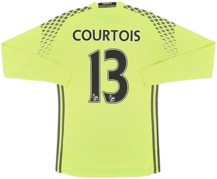 2016-17 Chelsea GK Shirt Courtois #13 - 6/10 - (S)
