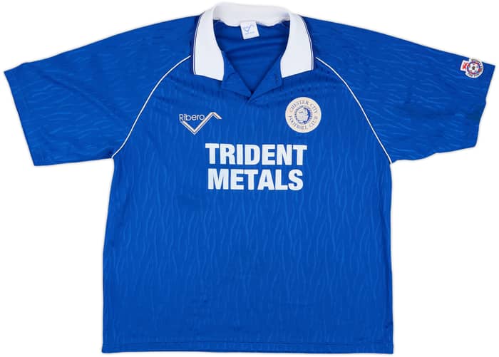 1991-92 Chester City Match Issue Home Shirt #7