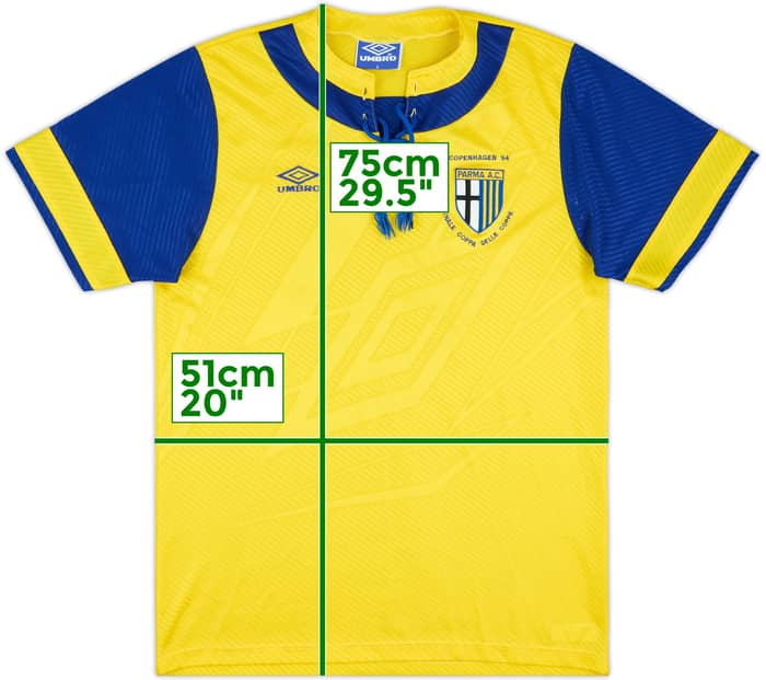 1993-94 Parma 'Finale Coppa delle Coppe FC Copenhagen 94' Away Shirt #11 - 8/10 - (S)