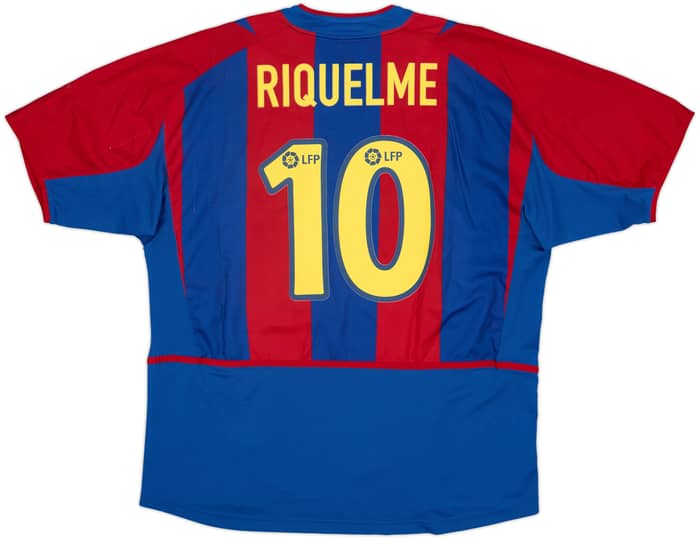 2002-03 Barcelona Home Shirt Riquelme #10 - 8/10 - (XL)