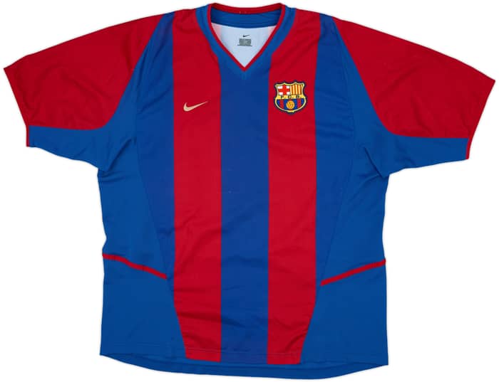 2002-03 Barcelona Home Shirt Riquelme #10 - 8/10 - (XL)