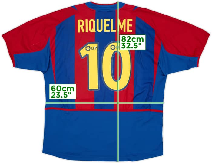 2002-03 Barcelona Home Shirt Riquelme #10 - 8/10 - (XL)