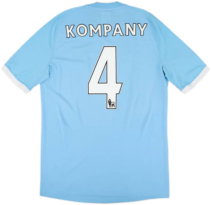2010-11 Manchester City Home Shirt Kompany #4 - 6/10 - (M)