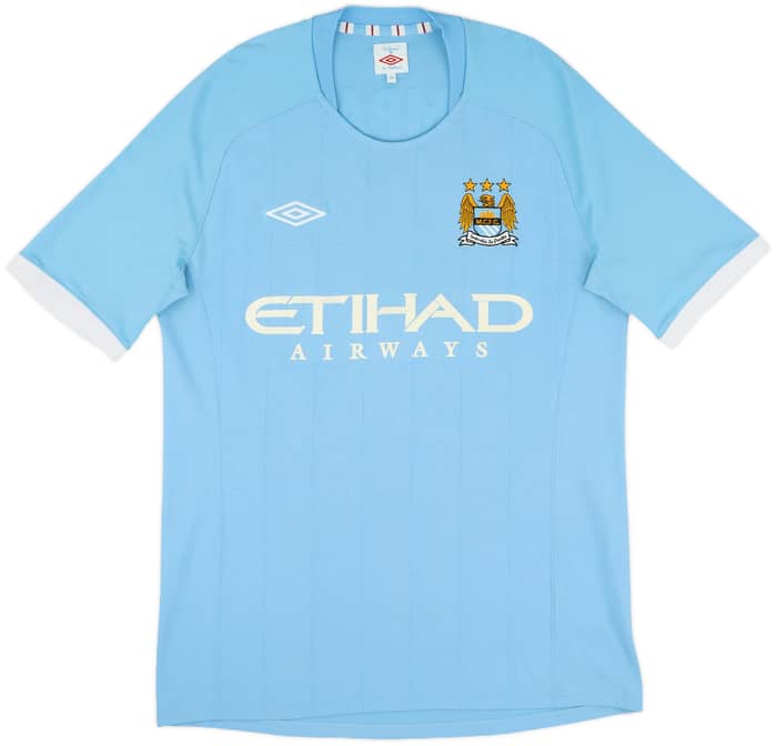 2010-11 Manchester City Home Shirt Kompany #4 - 6/10 - (M)