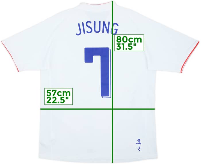 2006-08 South Korea Away Shirt Ji Sung #7 - 6/10 - (XL)