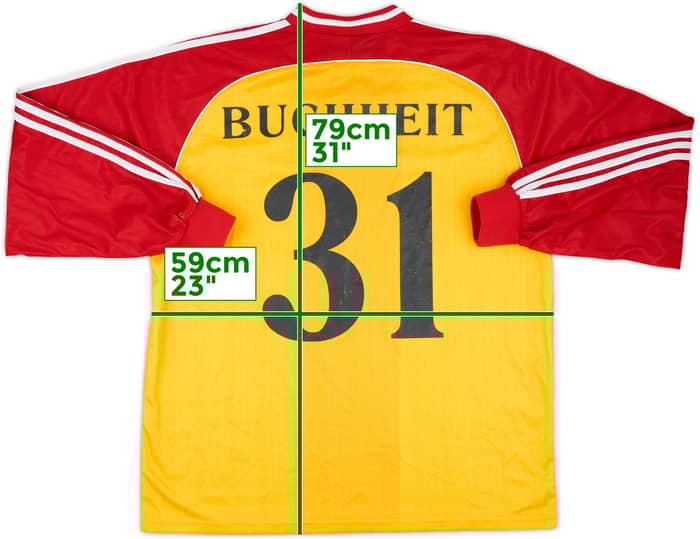 1998-99 Freiburg Match Issue Third L/S Shirt Buchheit #31