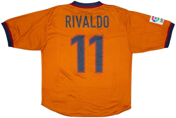 1998-00 Barcelona Third Shirt Rivaldo #11 - 8/10 - (L)