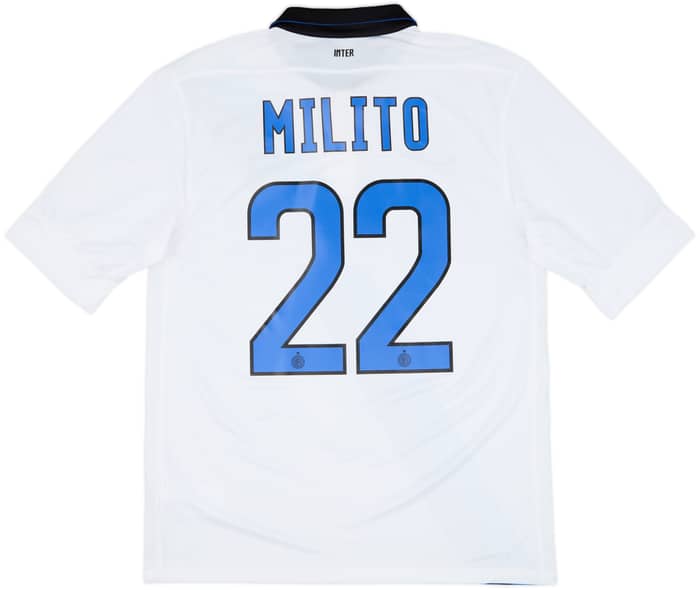 2011-12 Inter Milan Away Shirt Milito #22 - 9/10 - (M)
