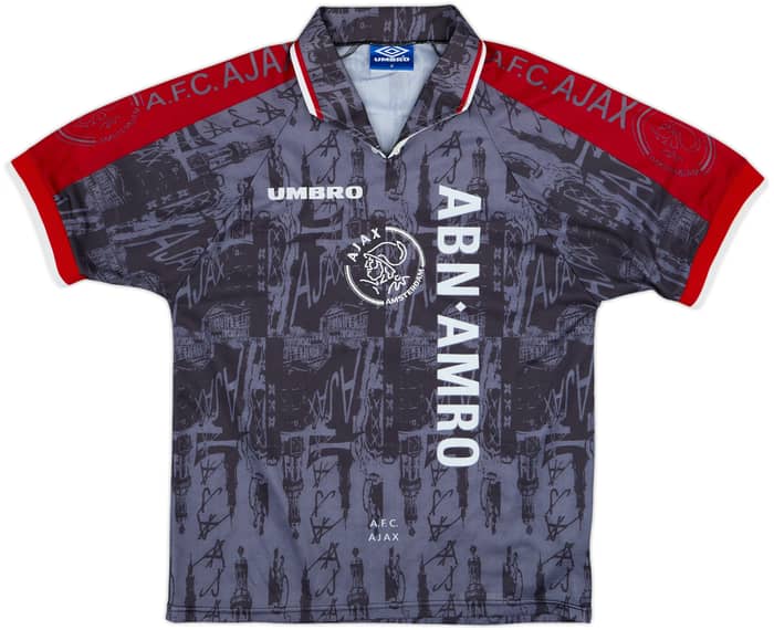 1996-97 Ajax Away Shirt Kluivert #9 - 8/10 - (M)