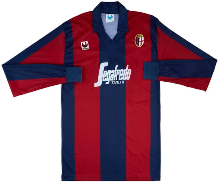 1988-89 Bologna Home L/S Shirt #4 - 8/10 - (XL)