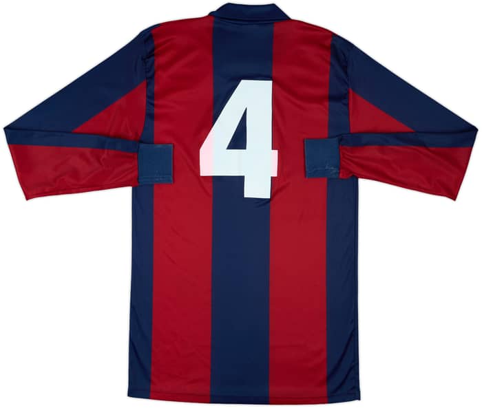 1988-89 Bologna Home L/S Shirt #4 - 8/10 - (XL)