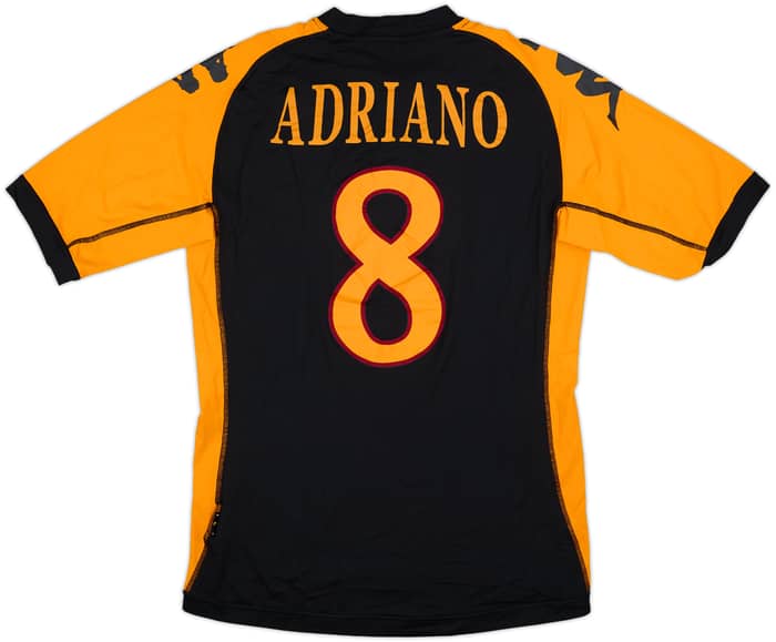 2010-11 Roma Third Shirt Adriano #8 - 8/10 - (L)