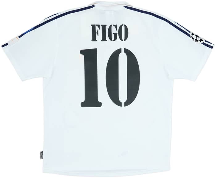 2002-03 Real Madrid Centenary Home Shirt Figo #10 - 7/10 - (M)