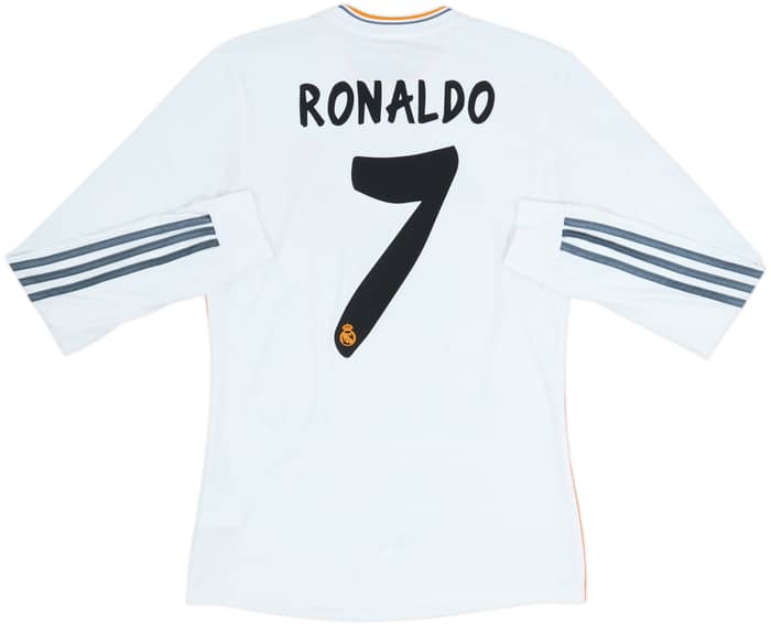 2013-14 Real Madrid Home L/S Shirt Ronaldo #7 - 5/10 - (S)