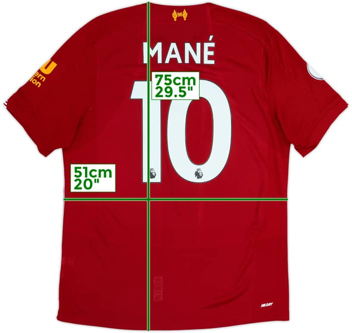 2019-20 Liverpool Home Shirt Mane #10 - 8/10 - (M)