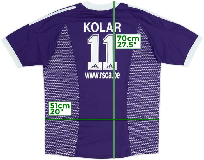 2002-03 Anderlecht Away Shirt Kolar #11 - 4/10 - (XL.Boys)
