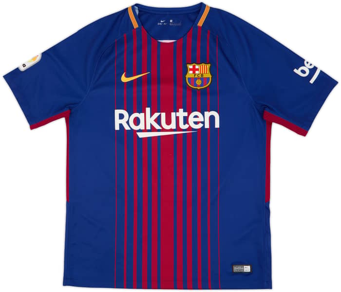 2017-18 Barcelona Home Shirt Messi #10 - 8/10 - (M)
