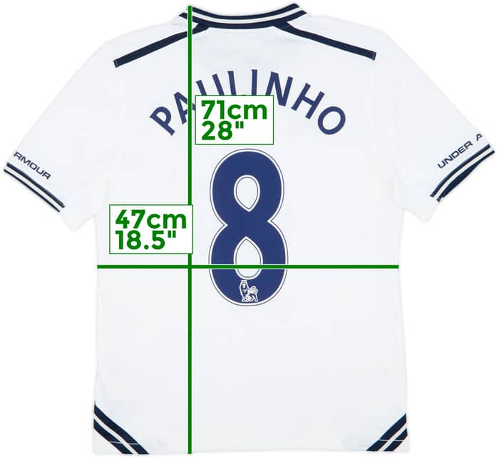 2013-14 Tottenham Home Shirt Paulinho #8 - 8/10 - (M)