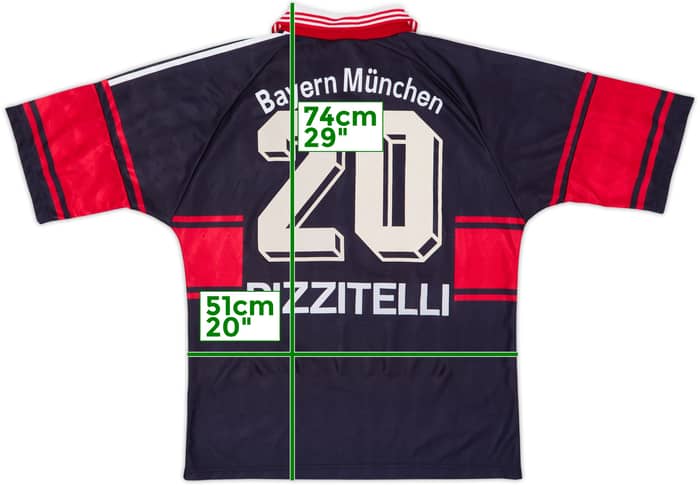 1997-99 Bayern Munich Home Shirt Rizzitelli #20 - 7/10 - (M)