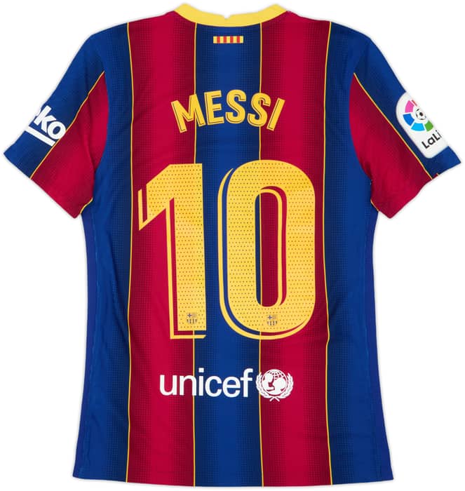 2020-21 Barcelona Authentic Home Shirt Messi #10 - 10/10 - (S)