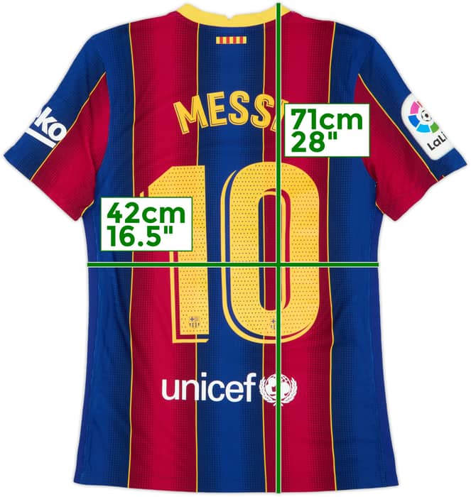 2020-21 Barcelona Authentic Home Shirt Messi #10 - 10/10 - (S)