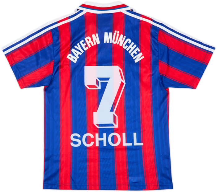 1995-97 Bayern Munich Home Shirt Scholl #7 - 6/10 - (S)