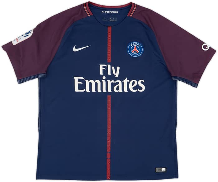 2017-18 Paris Saint-Germain Home Shirt Marquinhos #5 - 5/10 - (XL)