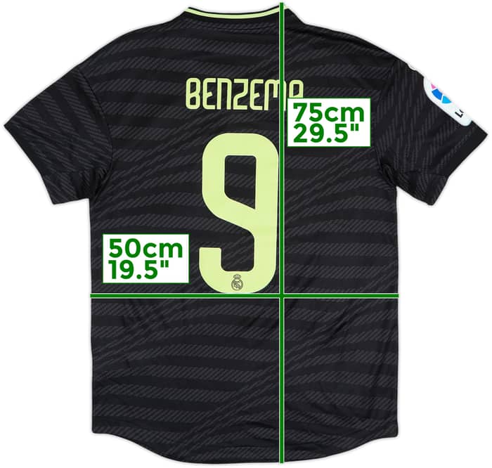 2022-23 Real Madrid Authentic Third Shirt Benzema #9 (M)