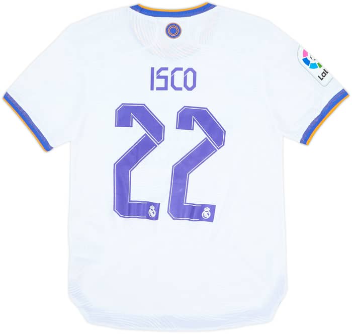 2021-22 Real Madrid Authentic Home Shirt Isco #22 (S)