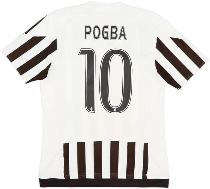 2015-16 Juventus Home Shirt Pogba #10 - 6/10 - (M)