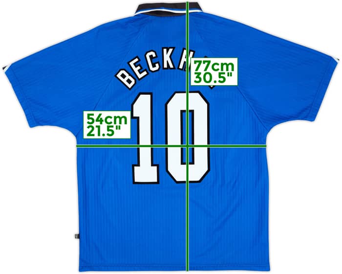 1996-98 Manchester United Third Shirt Beckham #10 - 5/10 - (L)