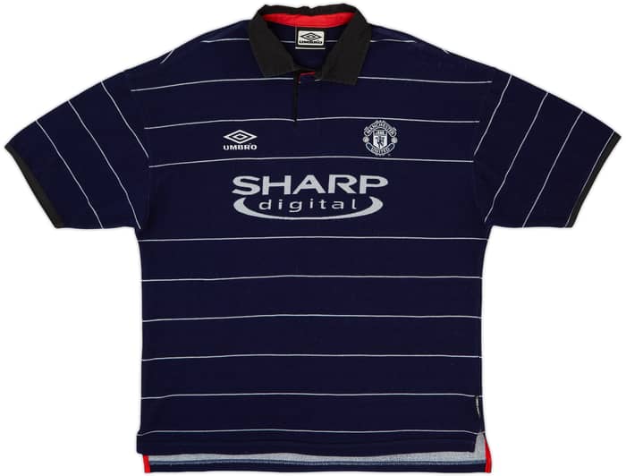 1999-00 Manchester United Away Shirt Beckham #7 - 8/10 - (L)