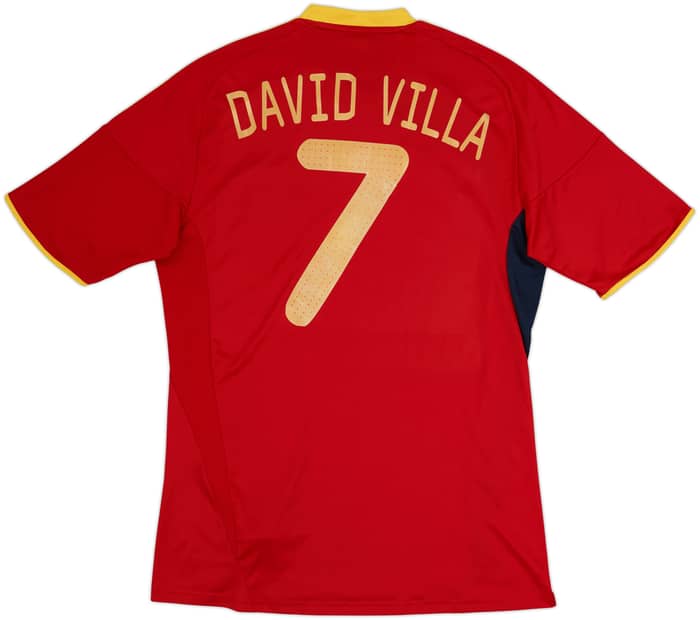 2009 Spain Home Shirt David Villa #7 - 8/10 - (M)
