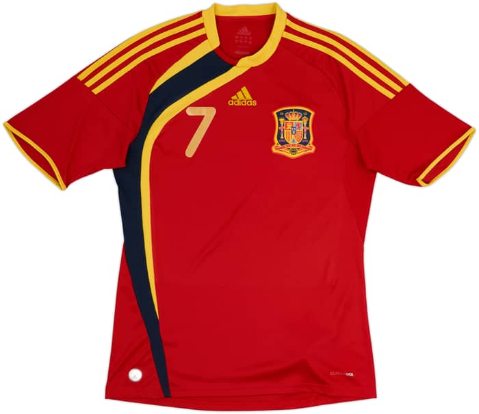 2009 Spain Home Shirt David Villa #7 - 8/10 - (M)