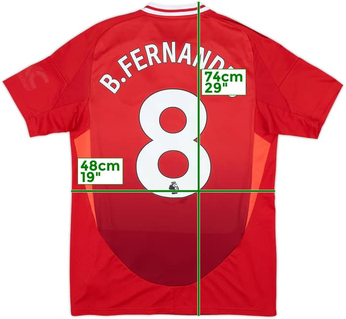 2024-25 Manchester United Home Shirt B.Fernandes #8 - 5/10 - (M)