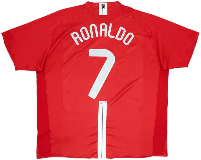 2007-09 Manchester United Home Shirt Ronaldo #7 - 6/10 - (XXL)