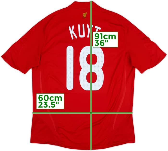 2008-10 Liverpool Home Shirt Kuyt #18 - 8/10 - (XL)