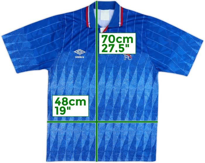 1989-91 Chelsea Home Shirt - 8/10 - (S)
