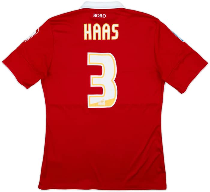 2010-11 Middlesbrough Home Shirt Haas #3 - 7/10 - (M)