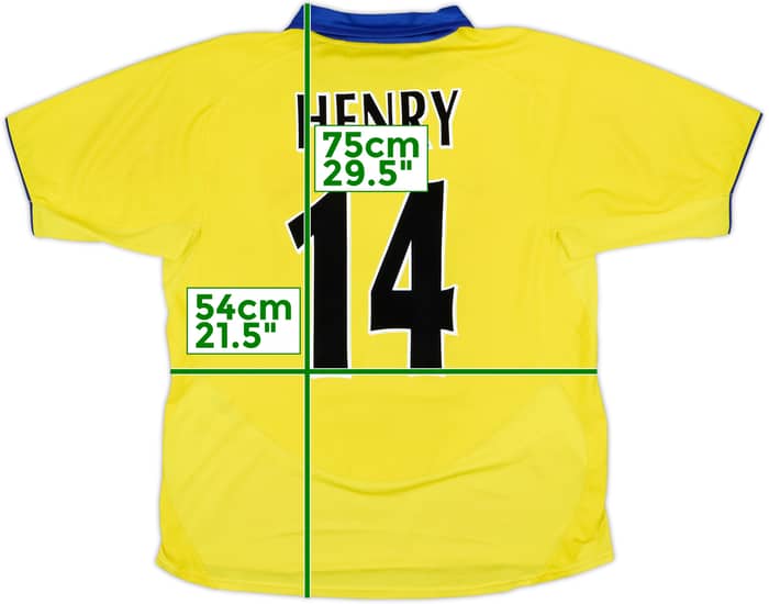 2003-05 Arsenal Away Shirt Henry #14 - 6/10 - (M)