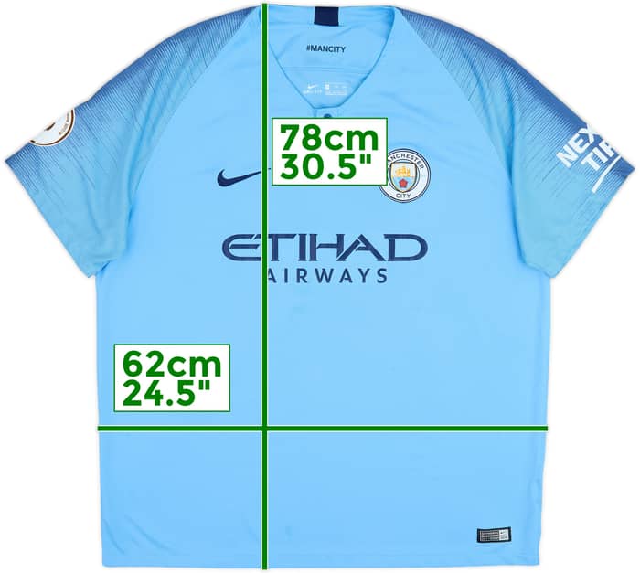 2018-19 Manchester City Home Shirt - 5/10 - (XXL)