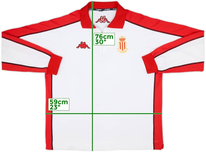 2000-01 Monaco Kappa 1/4 Zip L/S Training Shirt - 6/10 - (XL)