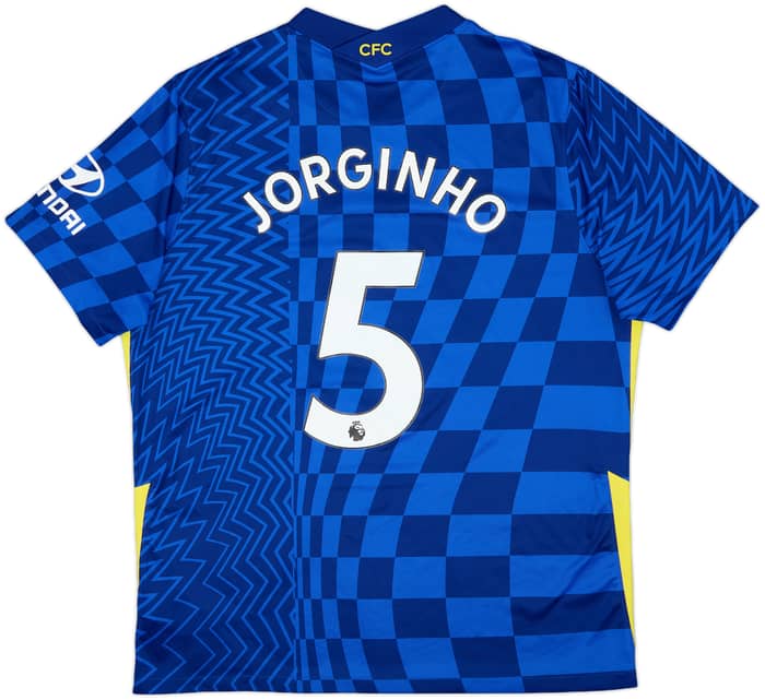 2021-22 Chelsea Home Shirt Jorginho #5 - 9/10 - (XL)