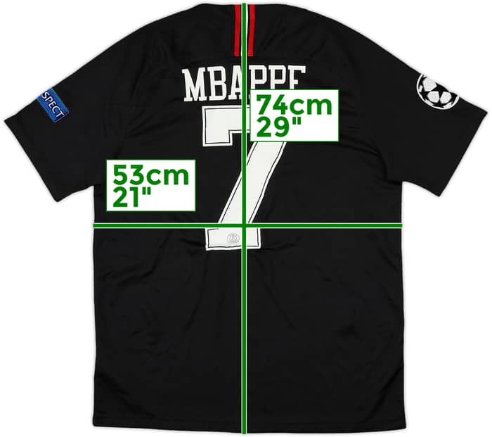 2018-19 Paris Saint-Germain Third/Home Shirt Mbappe #7 - 5/10 - (L)