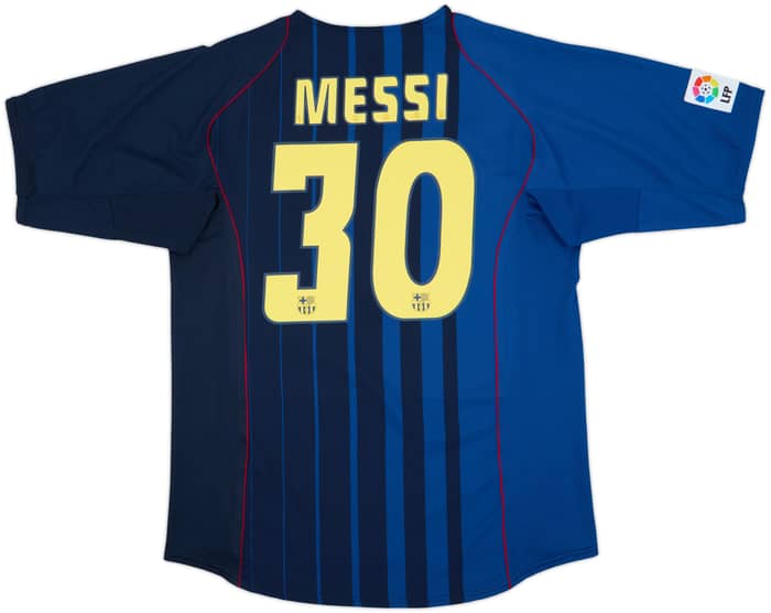 Camiseta de visitante del Barcelona 2004-05 Messi #30 - 10/10 - (XL)