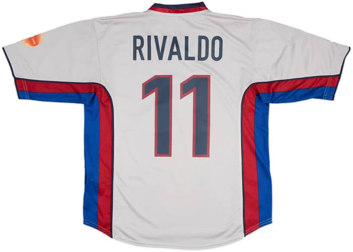 1999-01 Barcelona Away Shirt Rivaldo #11 - 8/10 - (L)
