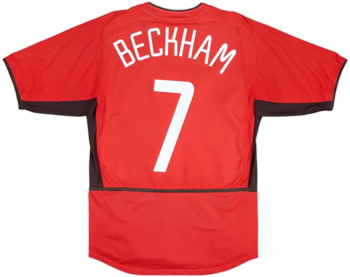 2002-04 Manchester United Local Camiseta Beckham #7 - 5/10 - (M)