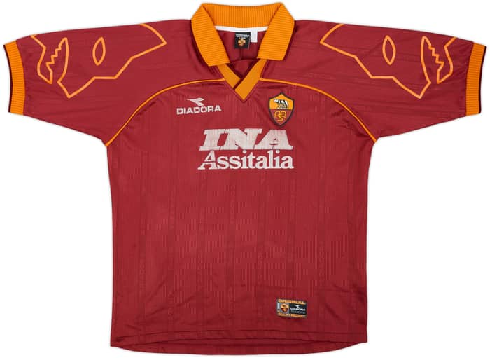 1999-00 Roma Home Shirt - 6/10 - (L)