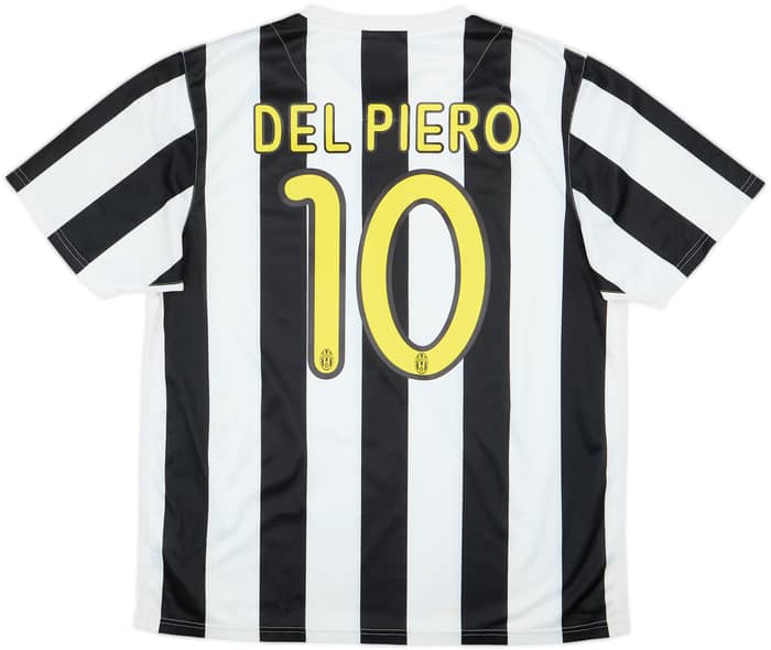 2009-10 Juventus Home Shirt Del Piero #10 - 6/10 - (L)