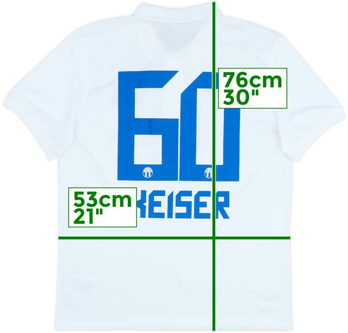 2014-15 FC Zurich Home Shirt Keiser #60 - 10/10 - (L)